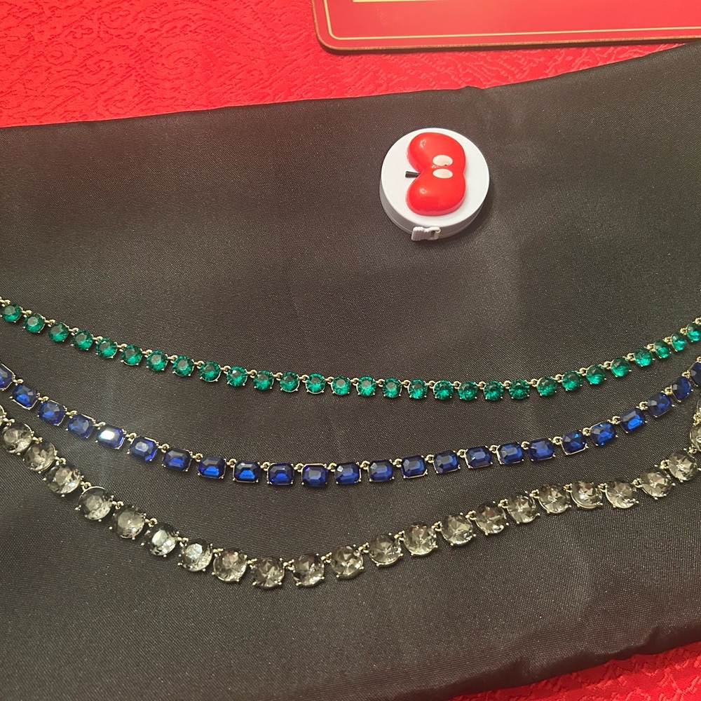 Elegant Multi-Color Gemstone Necklace Set